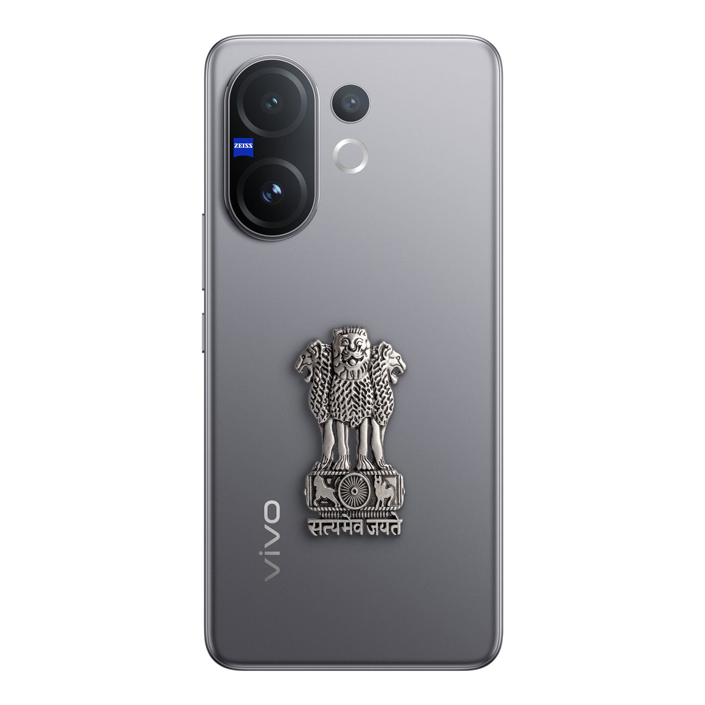 Vivo T4 Pro 5G Compatible Satyamev Jayate 3D Metal Emblem Sticker