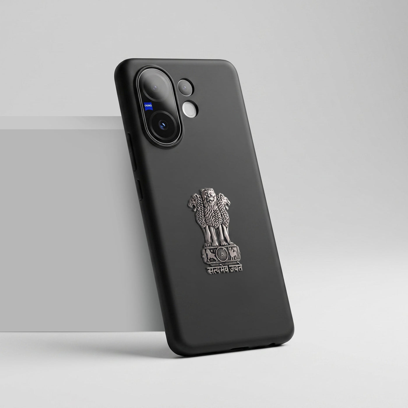 Vivo T4 Pro 5G Compatible Satyamev Jayate 3D Metal Emblem Sticker
