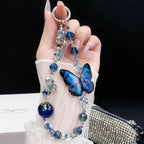 Vivo Y58 5G Stunning Shimmer Electroplating Butterfly Stand Charm Case