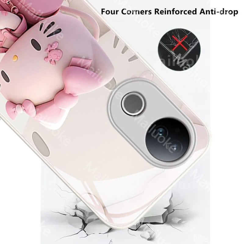 Vivo V50 5G Cute Bow Cat Case