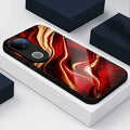 Vivo V50 5G Premium Acrylic Shockproof Glass Back Case (Red Mirage)