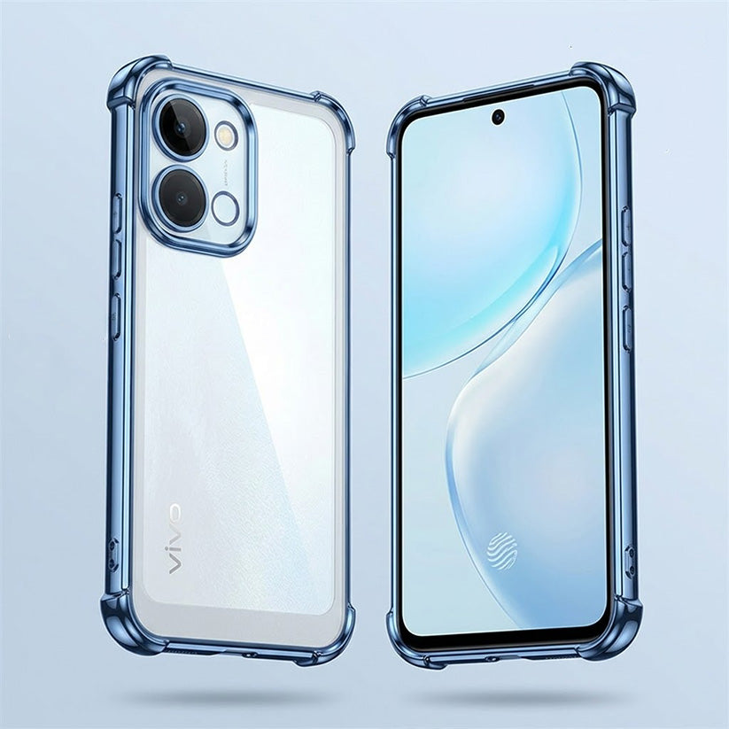 Vivo Y51 Pro 5G Anti-Yellow Electroplating Transparent Airbags Case