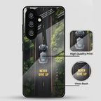 Samsung Galaxy A56 Premium Acrylic Shockproof Glass Back Case (Road Never Give Up)