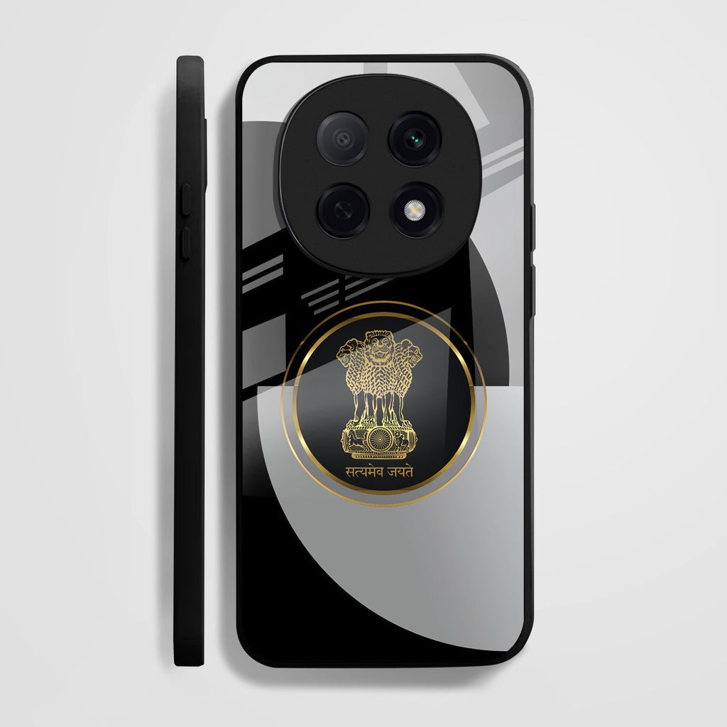 OPPO F29 Pro 5G Premium Acrylic Shockproof Glass Back Case (Satyamev Noir)