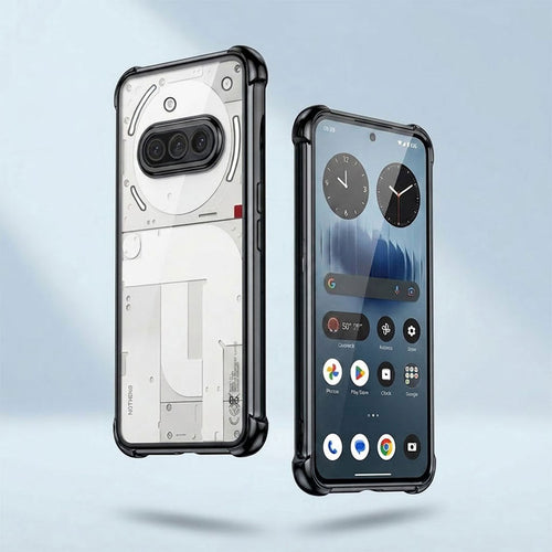 Nothing Phone 3a 5G Anti-Yellow Electroplating Transparent Airbags Case