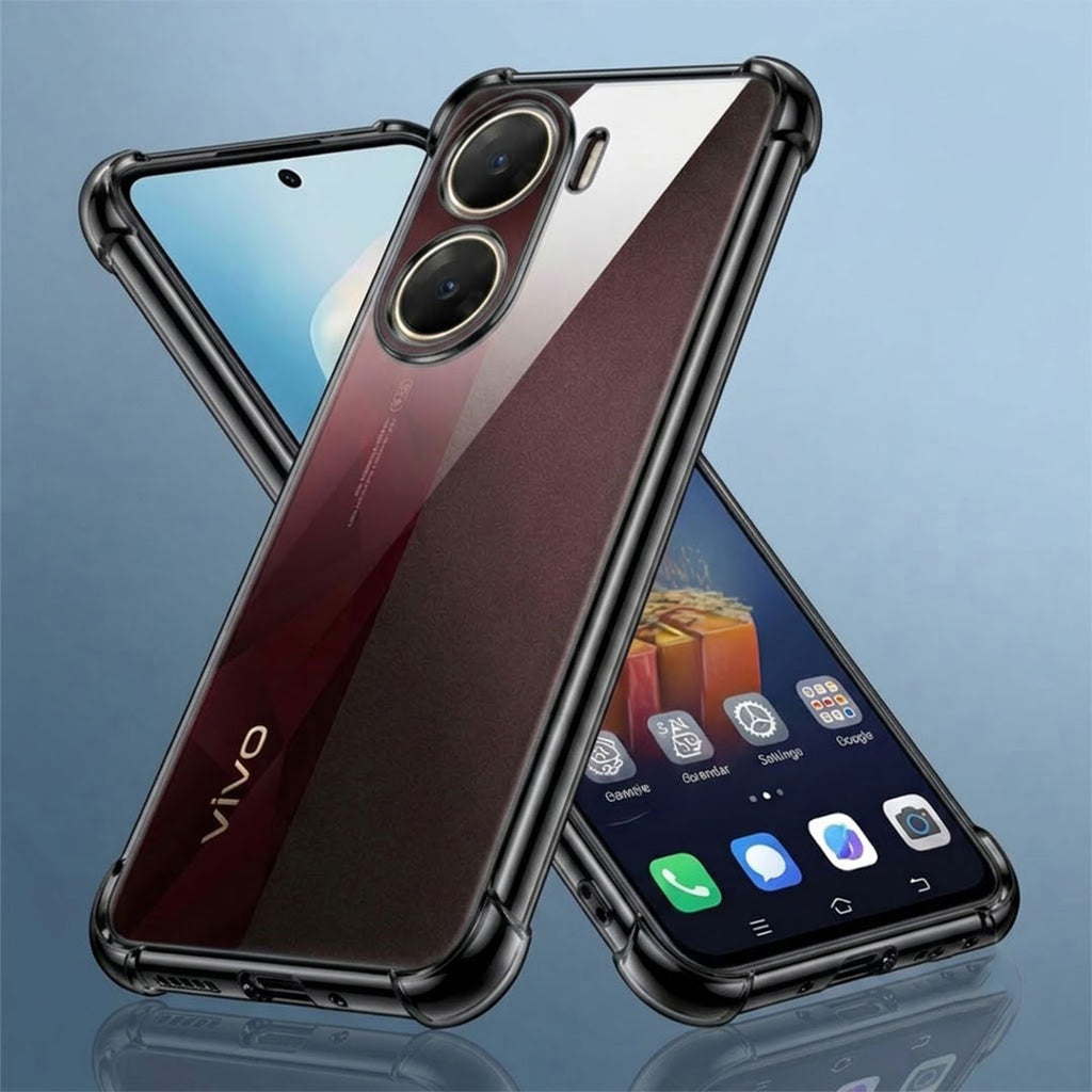 Vivo V29E 5G Anti-Yellow Electroplating Transparent Airbags Case