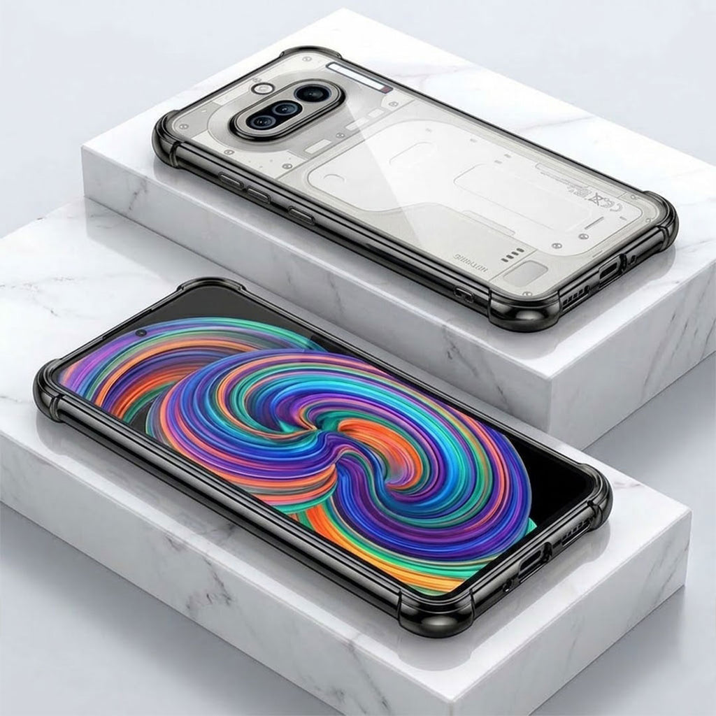 Nothing Phone 4a 5G Anti-Yellow Electroplating Transparent Airbags Case