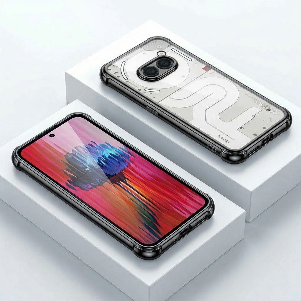 Nothing Phone 2a 5G Anti-Yellow Electroplating Transparent Airbags Case
