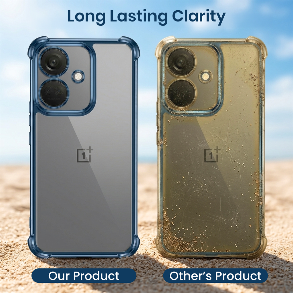 OnePlus Nord CE3 5G Anti-Yellow Electroplating Transparent Airbags Case