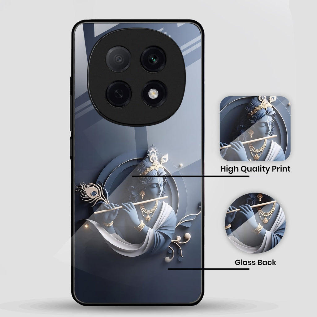OPPO F29 Pro 5G Premium Acrylic Shockproof Glass Back Case (Krishna)