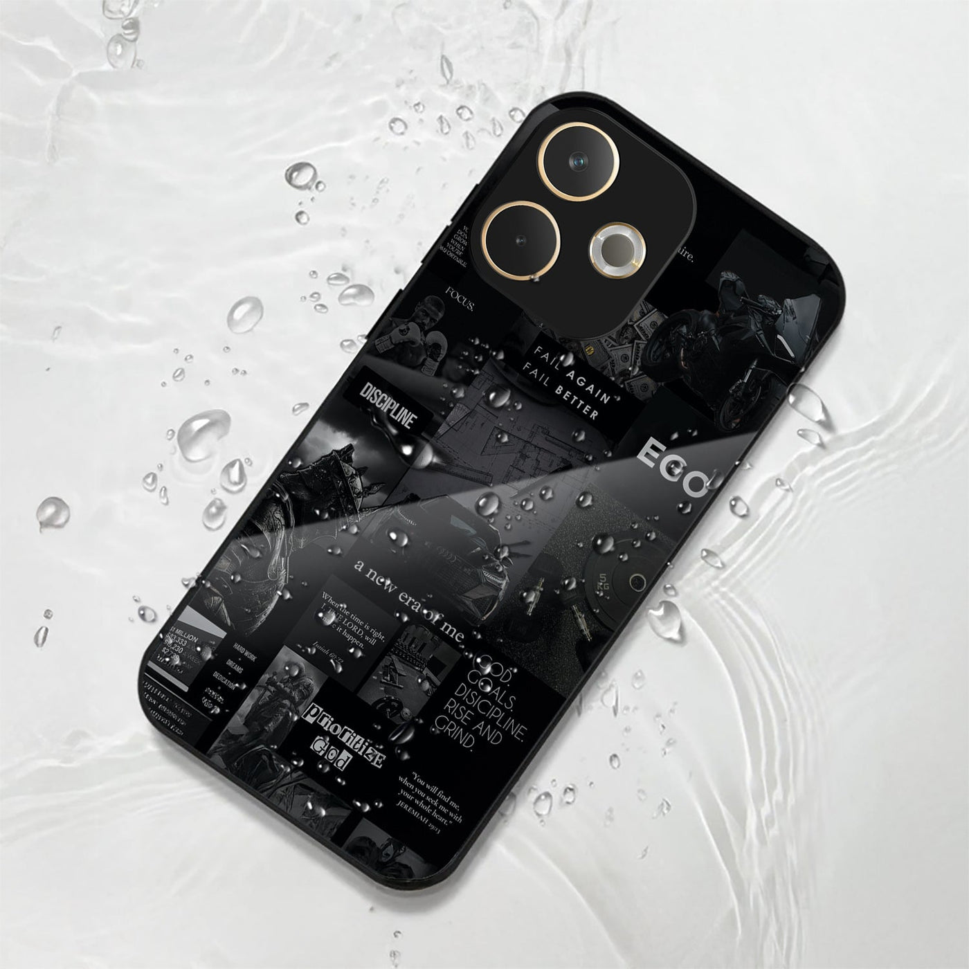 Oppo A5 Pro 5G Premium Acrylic Shockproof Glass Back Case (New Era)