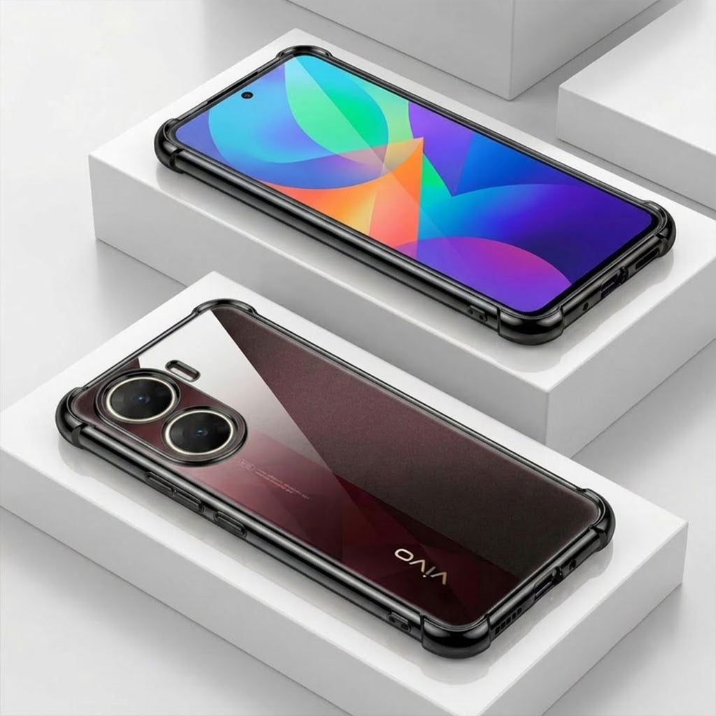 Vivo V29E 5G Anti-Yellow Electroplating Transparent Airbags Case