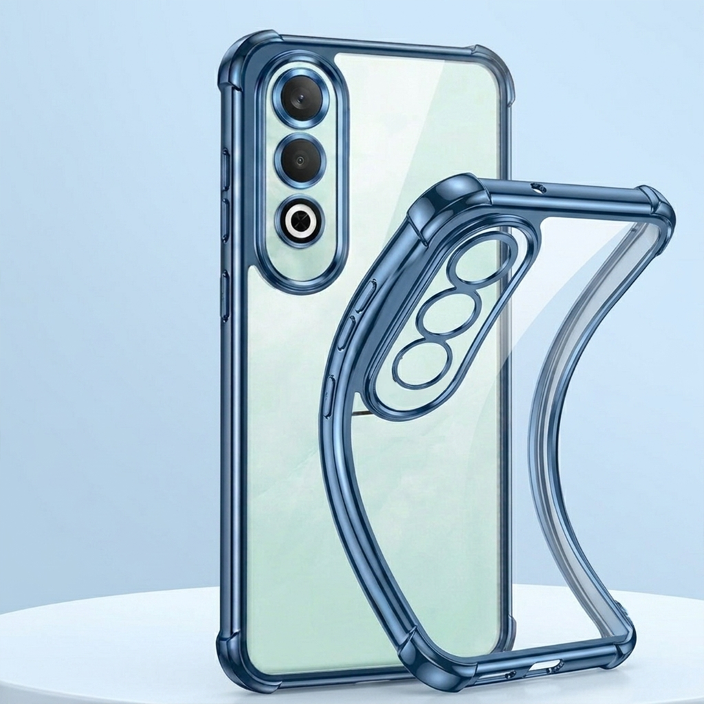 OnePlus Nord CE4 5G Anti-Yellow Electroplating Transparent Airbags Case