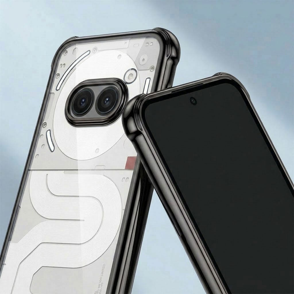 Nothing Phone 2a 5G Anti-Yellow Electroplating Transparent Airbags Case