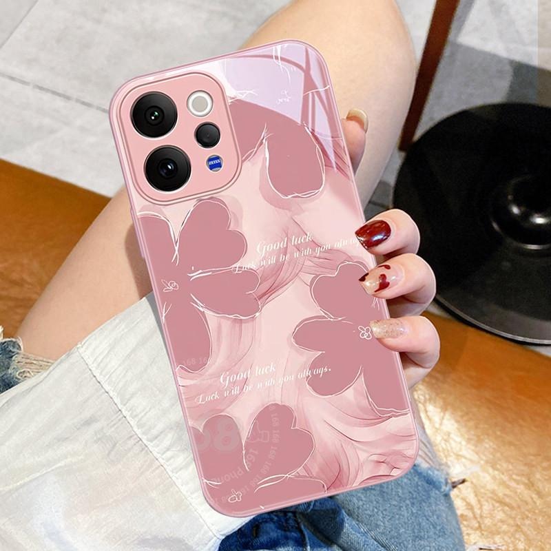 Vivo V70 5G Floral Camellia Liquid Glass Case