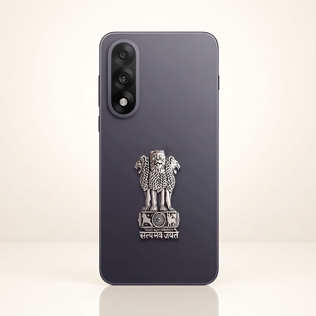 OnePlus Nord 5 5G Compatible Satyamev Jayate 3D Metal Emblem Sticker