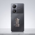 Vivo Y100 5G Compatible Satyamev Jayate 3D Metal Emblem Sticker