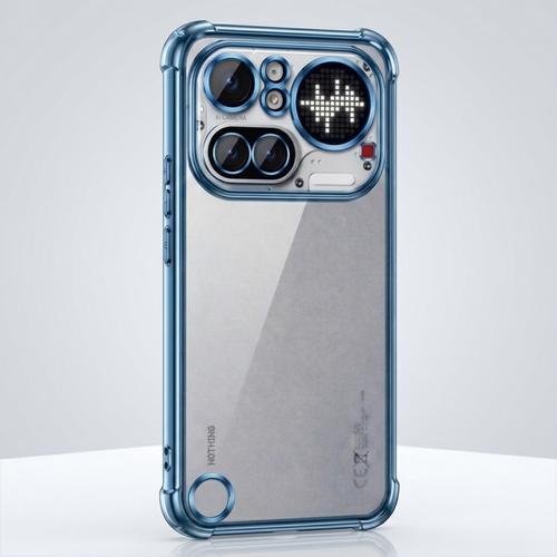Nothing Phone 4A Pro 5G Anti-Yellow Electroplating Transparent Airbags Case