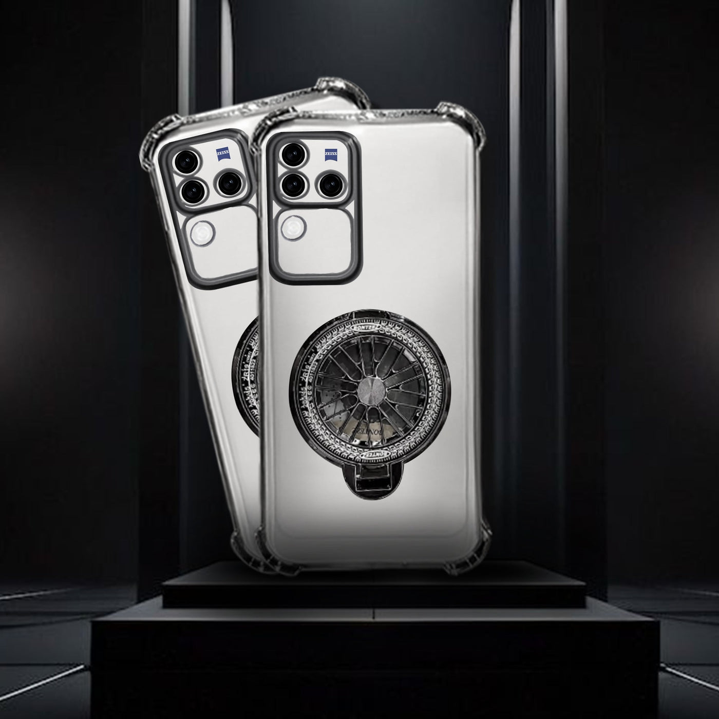 Vivo V30 Pro 5G Premium Stress Buster Wheel Rotating Shockproof Airbags Case