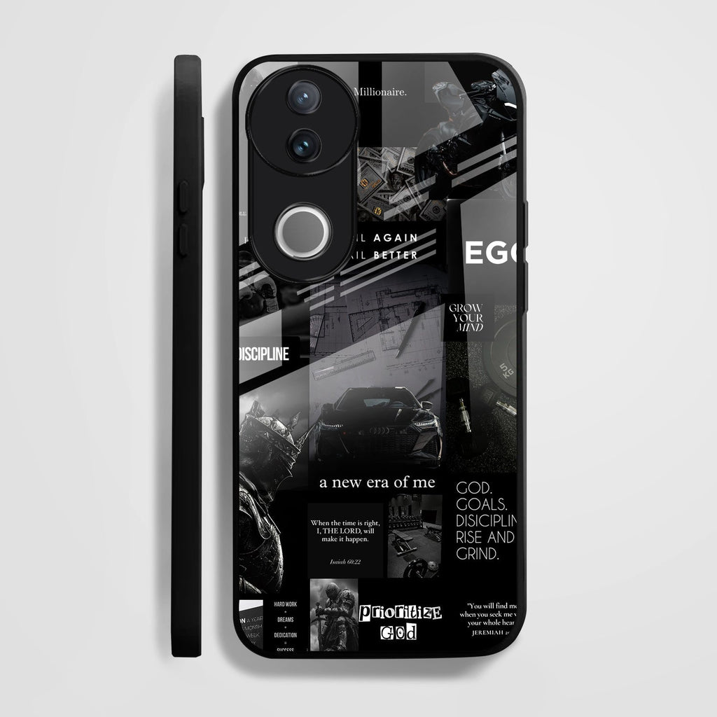 Vivo V50 5G Premium Acrylic Shockproof Glass Back Case (New Era)