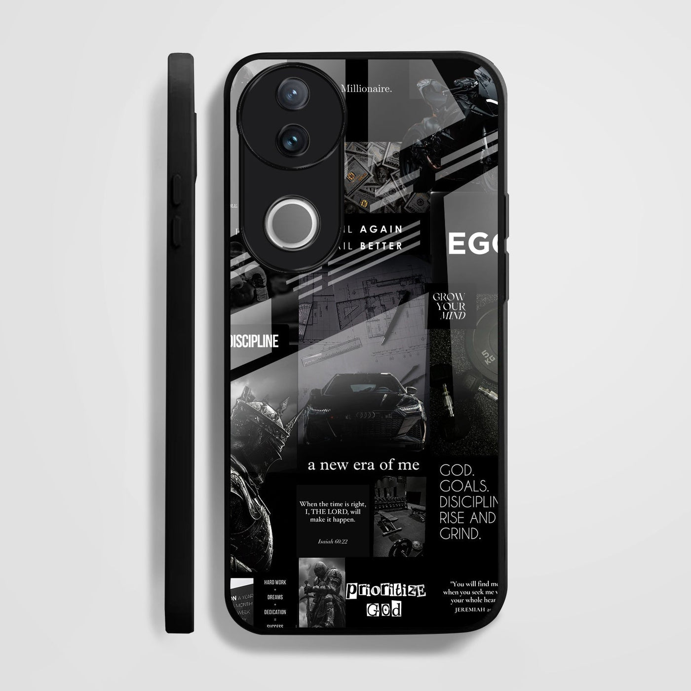 Vivo V50 5G Premium Acrylic Shockproof Glass Back Case (New Era)