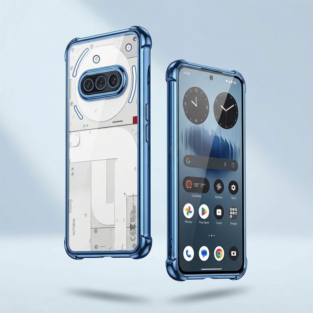 Nothing Phone 3a 5G Anti-Yellow Electroplating Transparent Airbags Case