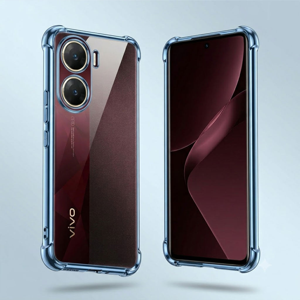 Vivo V29E 5G Anti-Yellow Electroplating Transparent Airbags Case