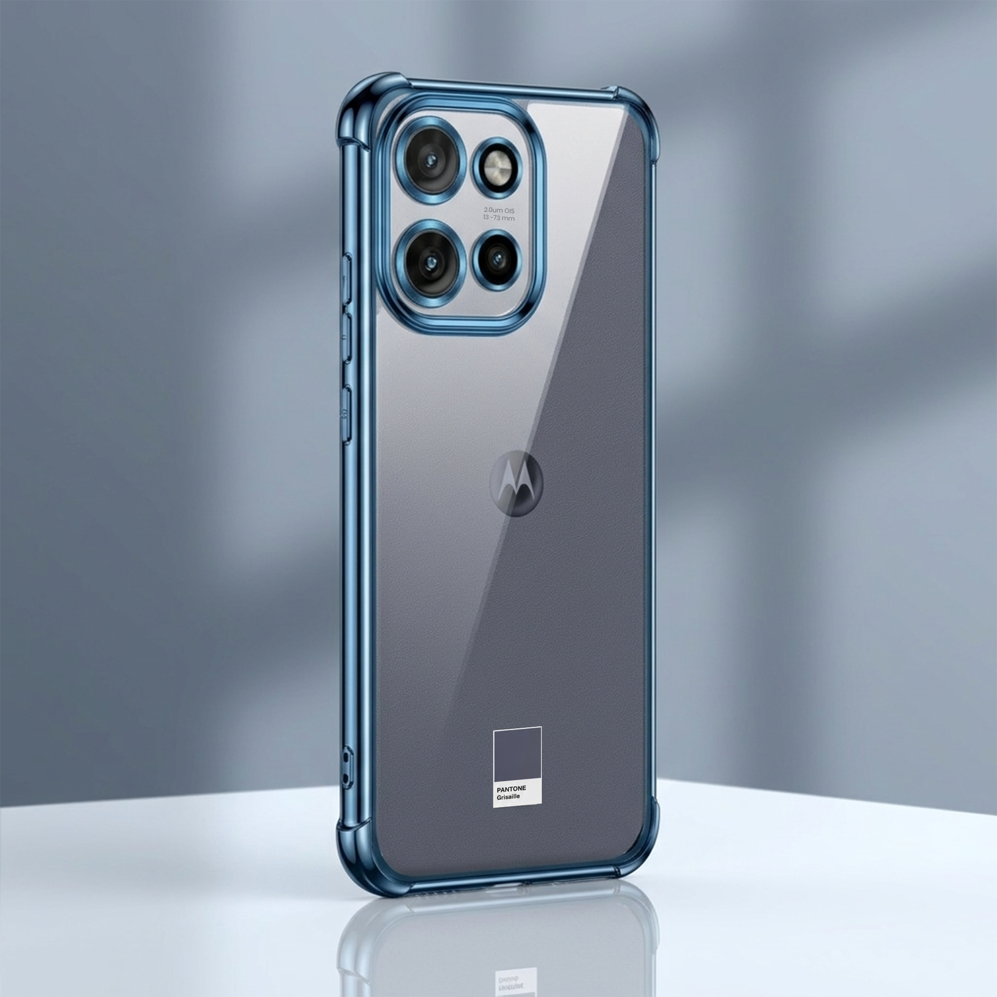 Motorola Edge 50 Neo 5G Anti-Yellow Electroplating Transparent Airbags Case