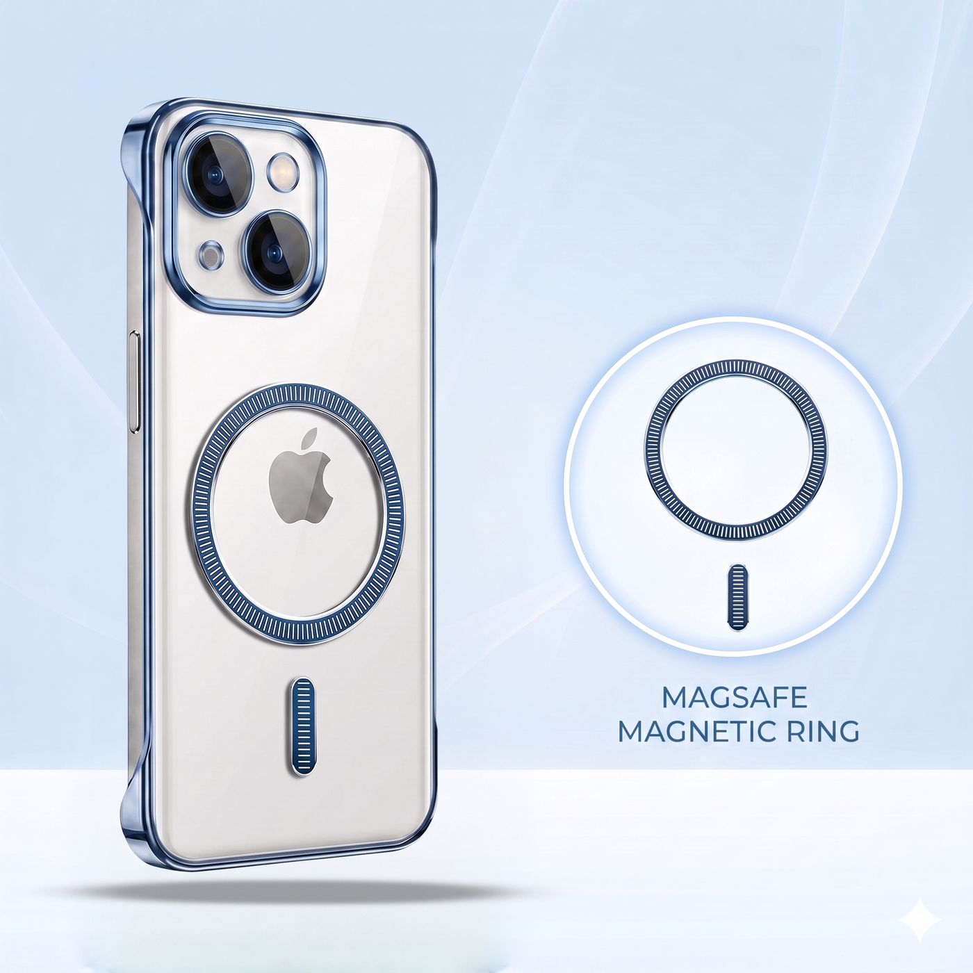 iPhone 15 5G Frameless MagSafe Shockproof Case