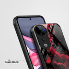 Vivo V40 Pro 5G Premium Acrylic Shockproof Glass Back Case (Infernal Drift)
