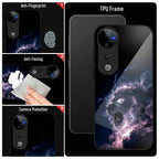 Vivo V40 Pro 5G Premium Acrylic Shockproof Glass Back Case (Storm King)