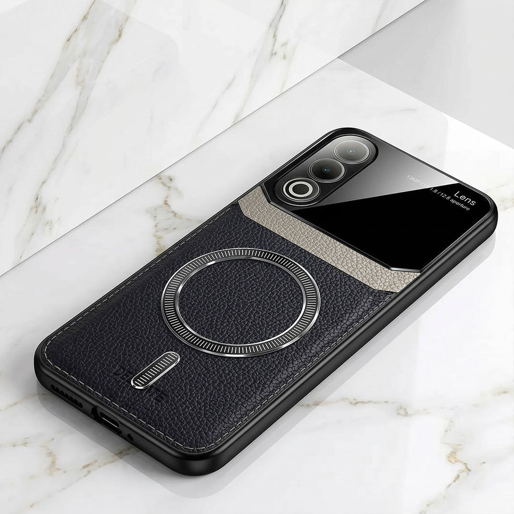 Oppo K12x 5G Premium Magsafe Magnetic Leather Lens Protective Case