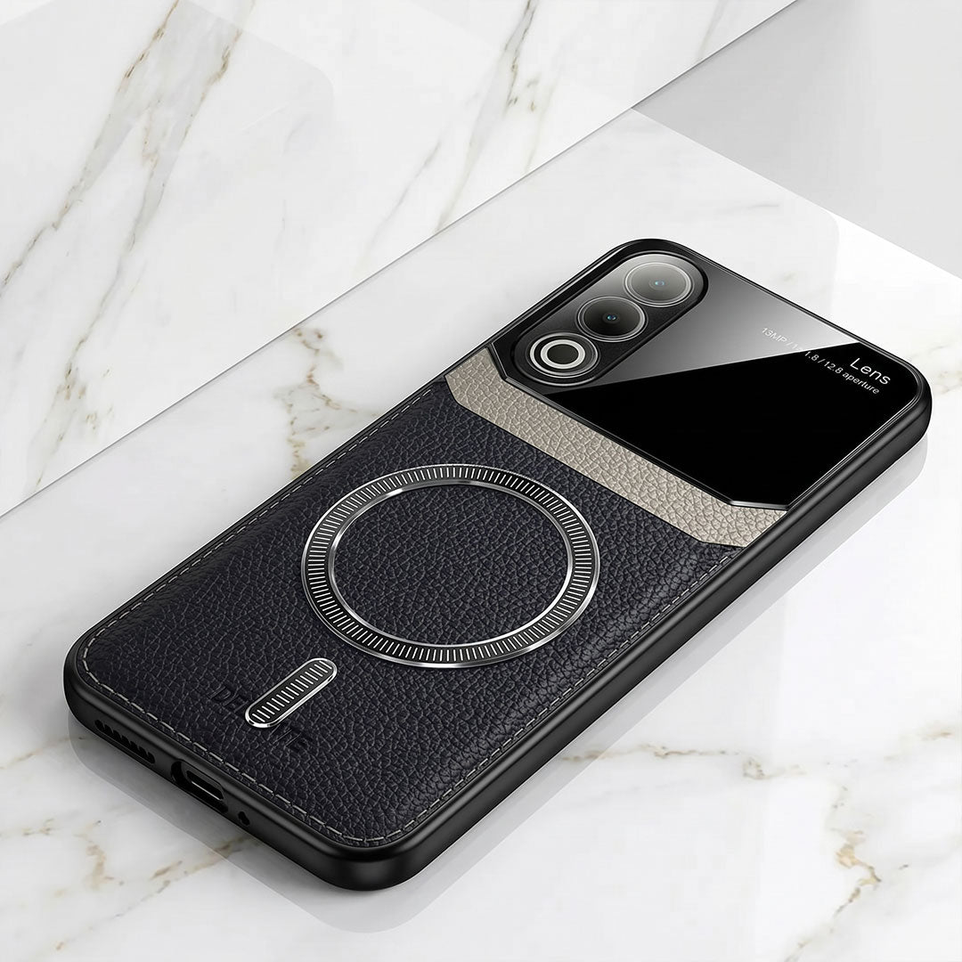 Oppo K12x 5G Premium Magsafe Magnetic Leather Lens Protective Case