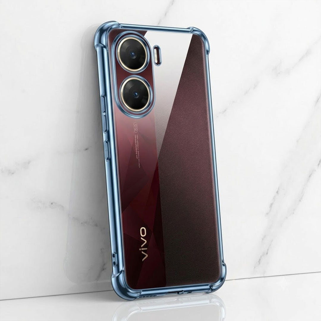 Vivo V29E 5G Anti-Yellow Electroplating Transparent Airbags Case