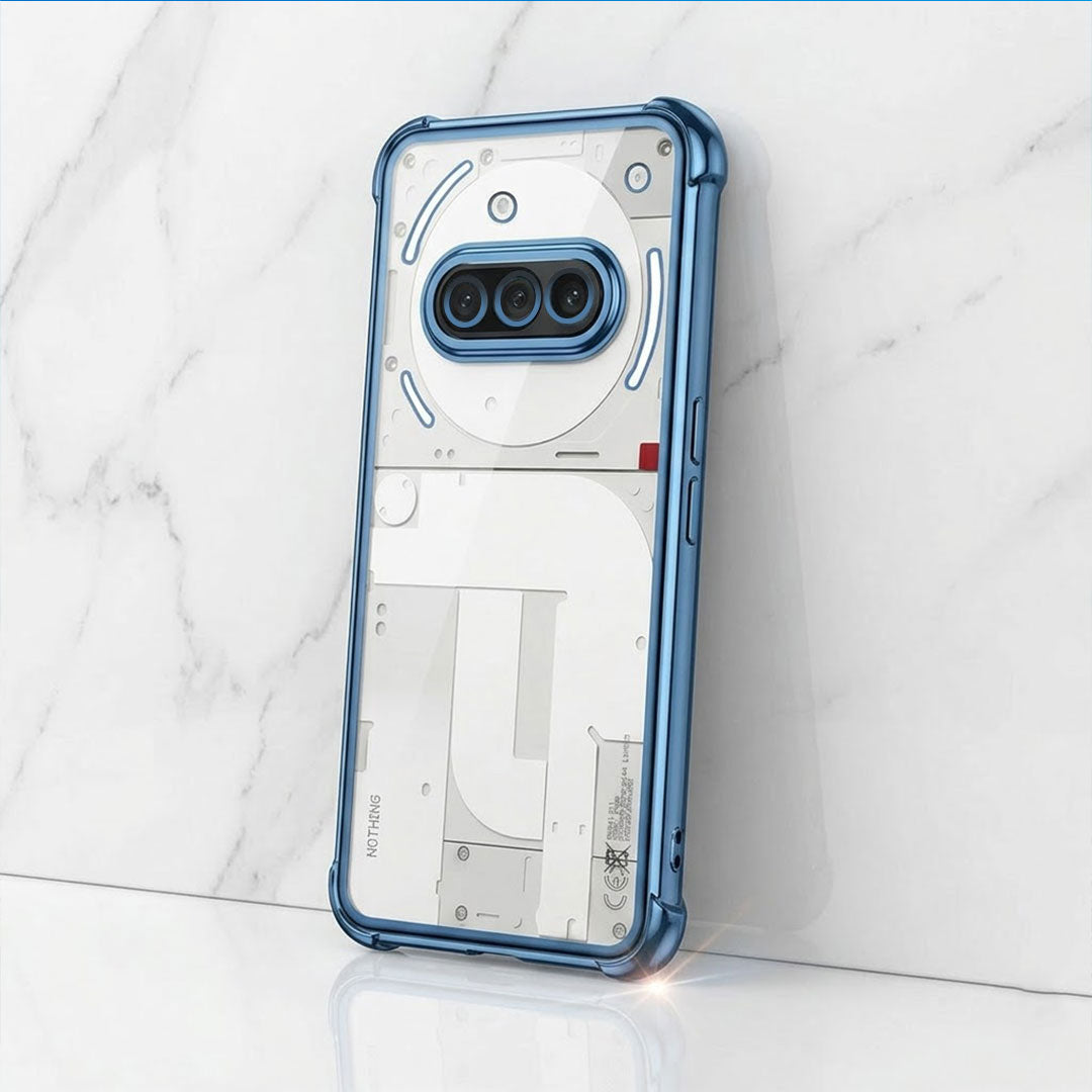 Nothing Phone 3a 5G Anti-Yellow Electroplating Transparent Airbags Case