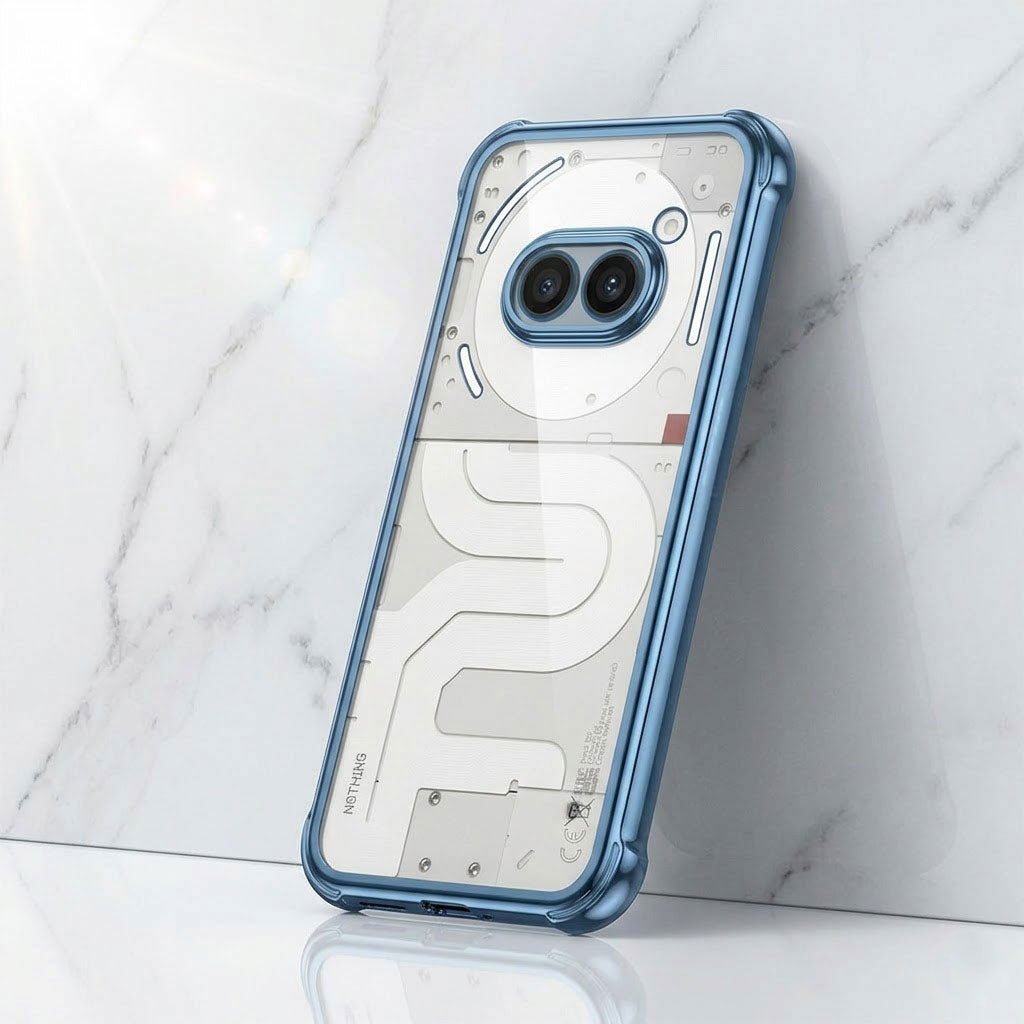 Nothing Phone 2a 5G Anti-Yellow Electroplating Transparent Airbags Case