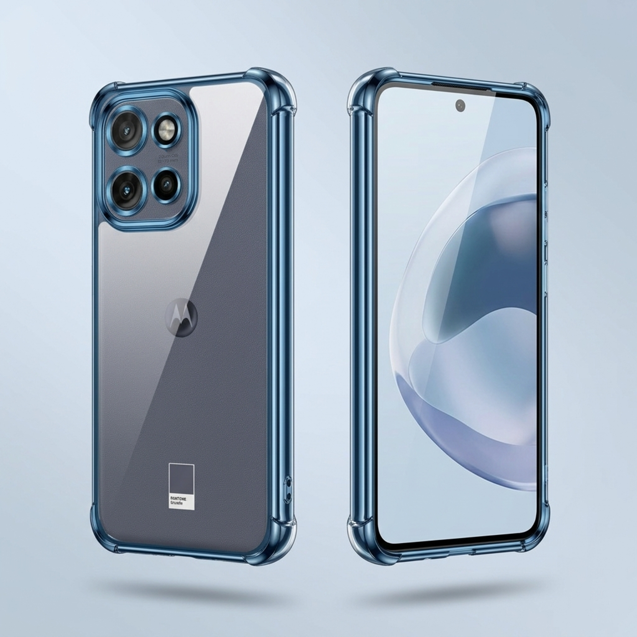 Motorola Edge 50 Neo 5G Anti-Yellow Electroplating Transparent Airbags Case