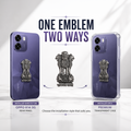 Oppo K14 5G Compatible Satyamev Jayate 3D Metal Emblem Sticker