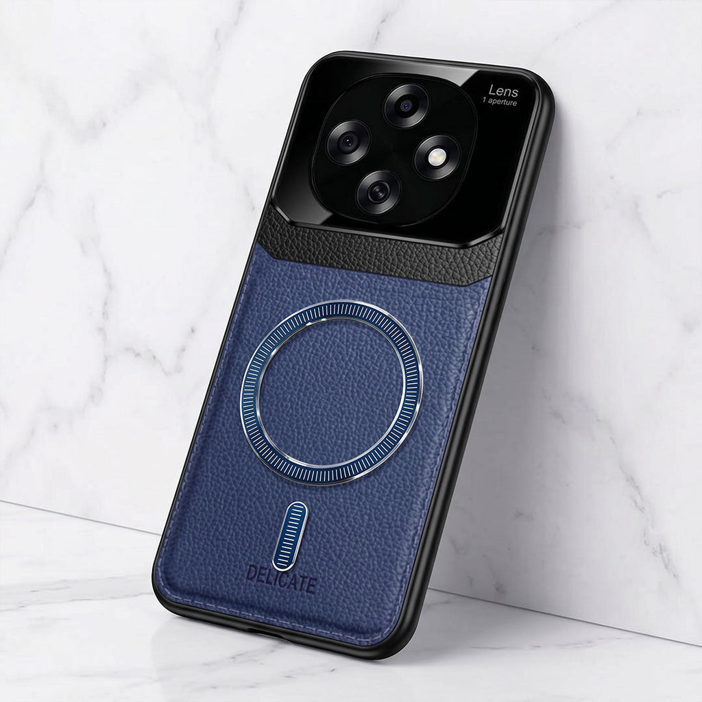Oppo F31 Pro 5G Premium Magsafe Magnetic Leather Lens Protective Case