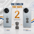 Oneplus 11 5G Compatible Satyamev Jayate 3D Metal Emblem Sticker