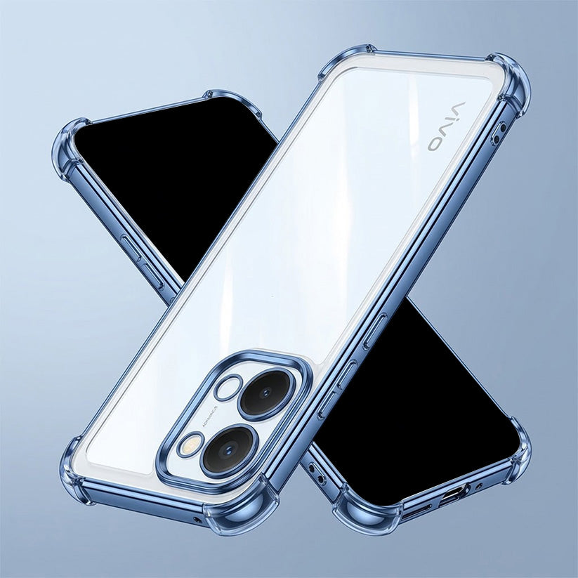 Vivo Y51 Pro 5G Anti-Yellow Electroplating Transparent Airbags Case