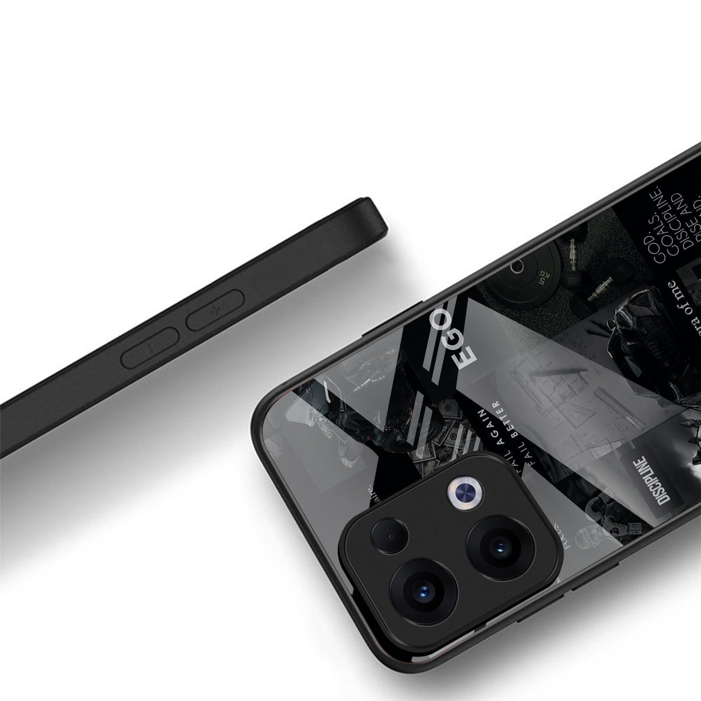Oppo Reno 13 5G Premium Acrylic Shockproof Glass Back Case (New Era)