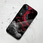 Vivo V40 Pro 5G Premium Acrylic Shockproof Glass Back Case (Infernal Drift)
