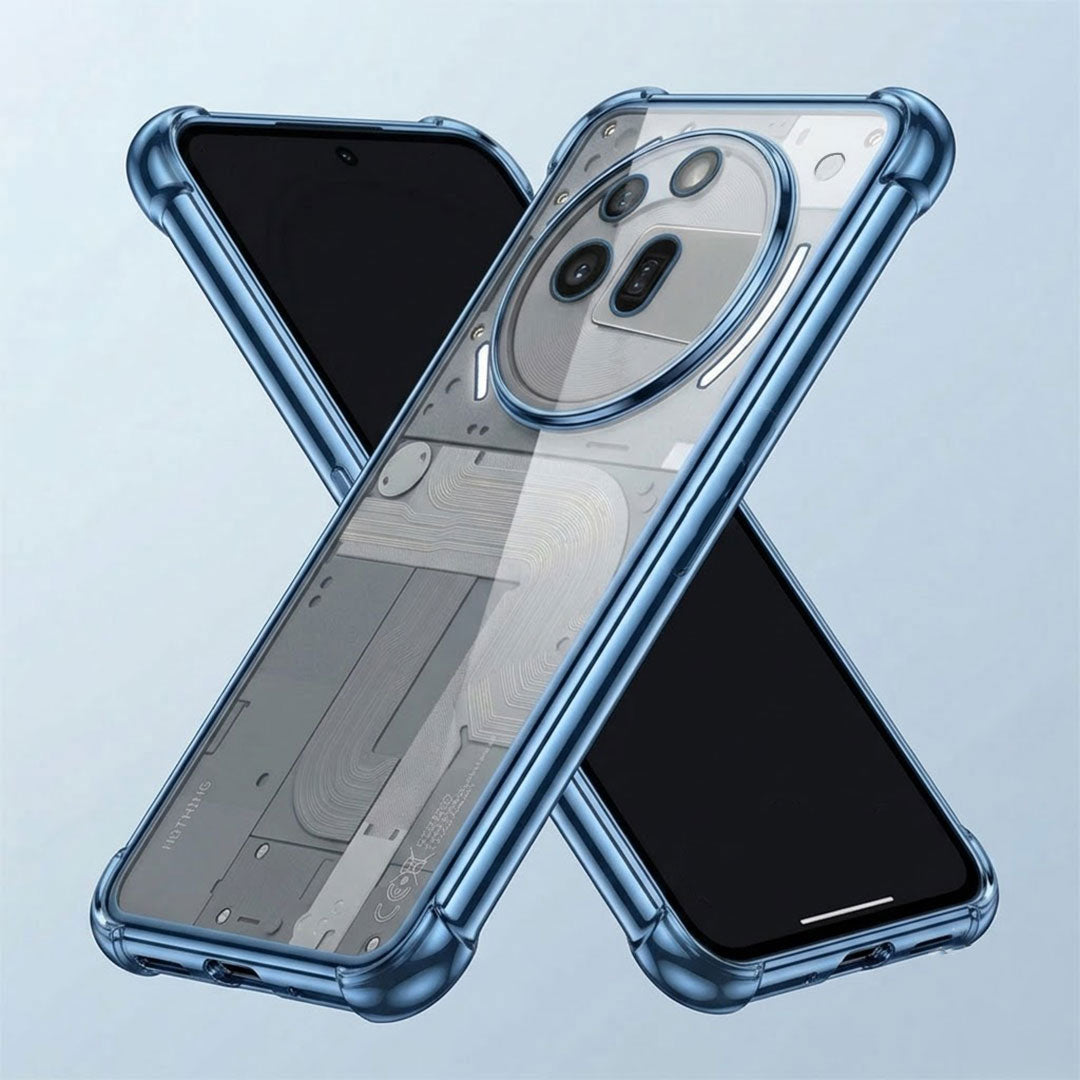 Nothing Phone 3a Pro 5G Anti-Yellow Electroplating Transparent Airbags Case