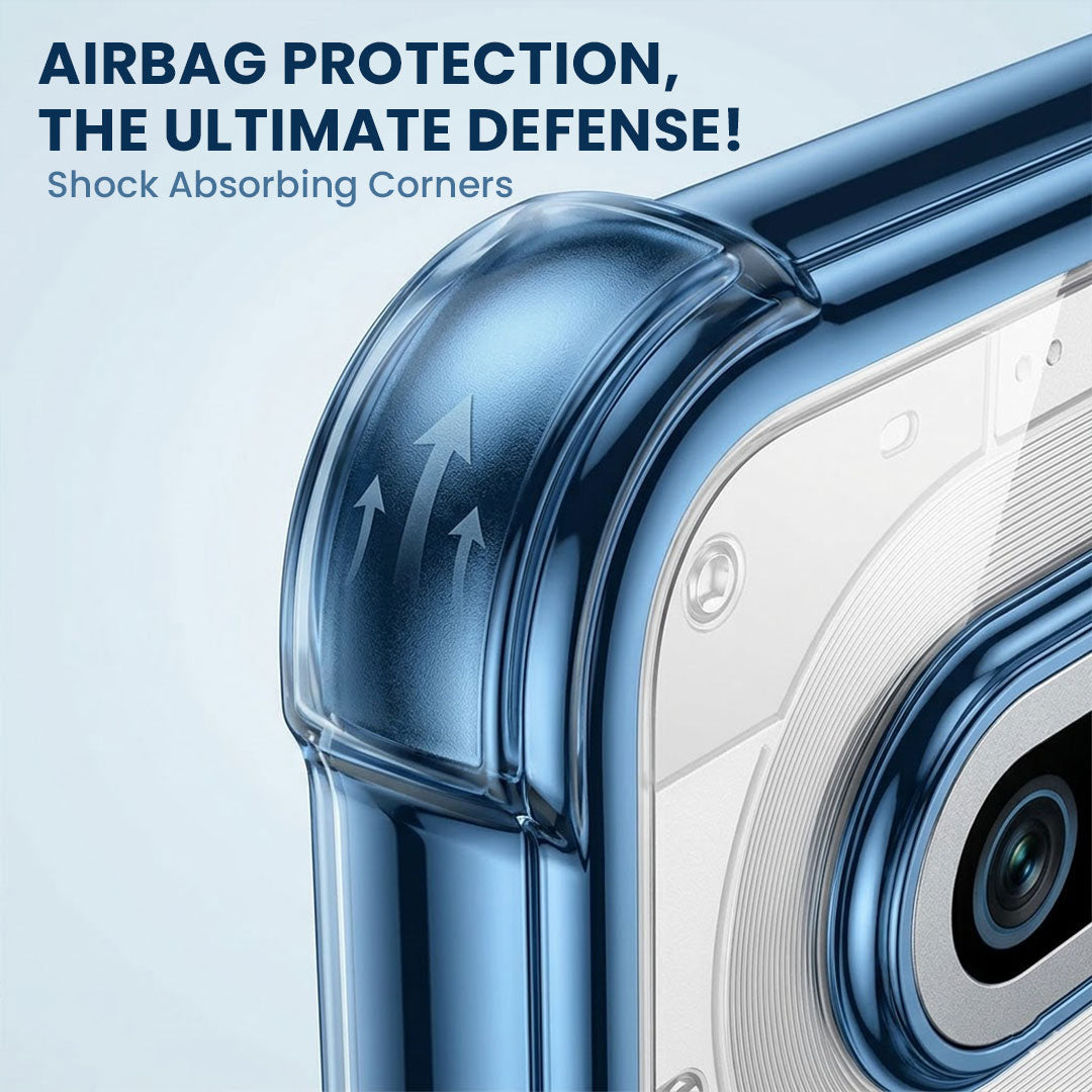Nothing Phone 4a 5G Anti-Yellow Electroplating Transparent Airbags Case
