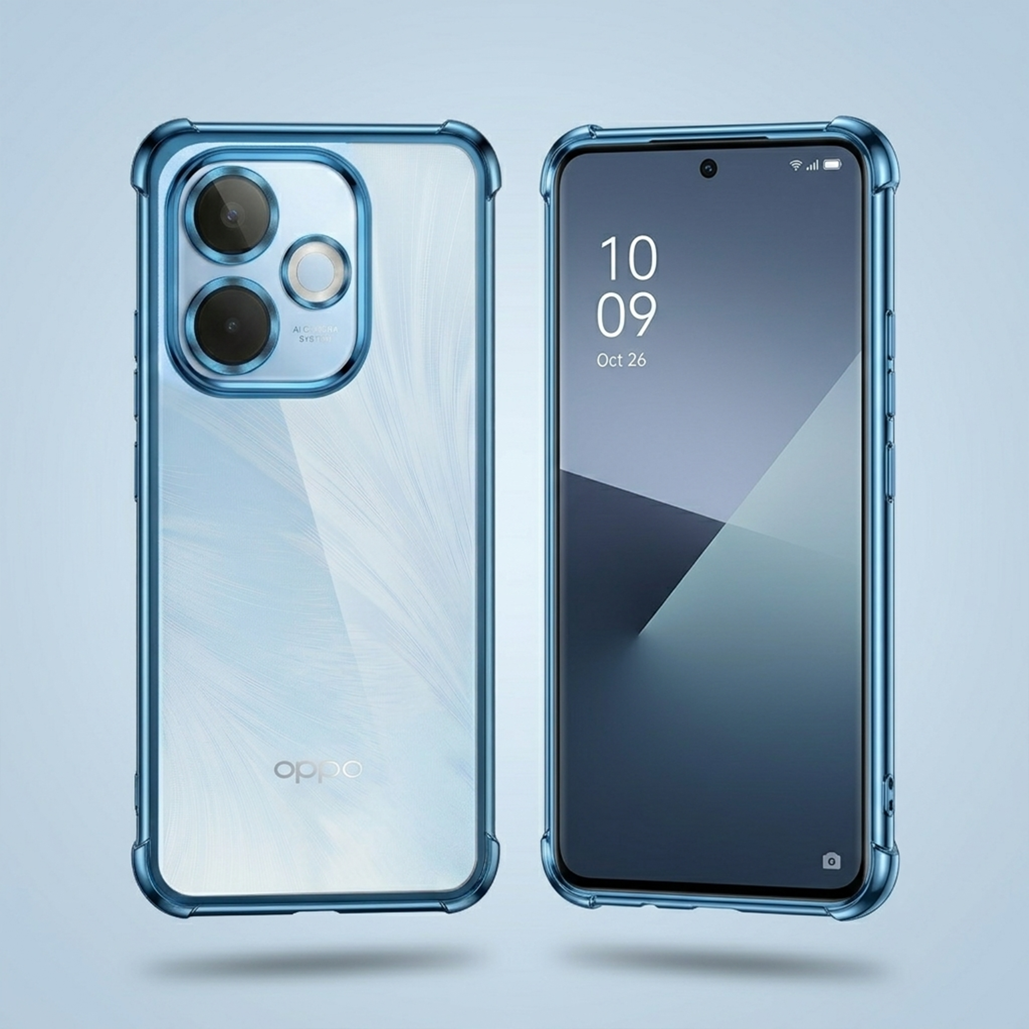 Oppo A5 Pro 5G Anti-Yellow Electroplating Transparent Airbags Case