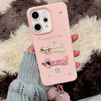 OPPO Reno 14 5G Sweet Character Print Soft Pink Case
