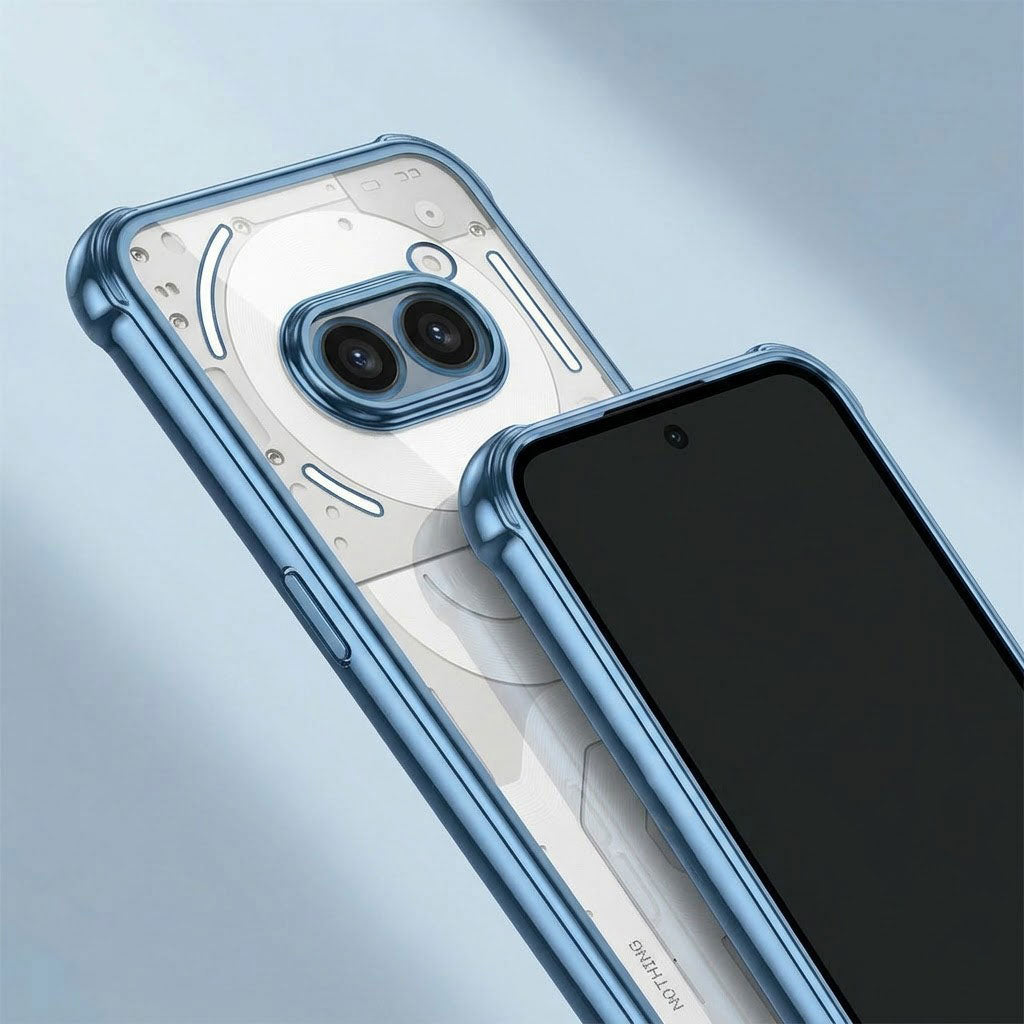 Nothing Phone 2a 5G Anti-Yellow Electroplating Transparent Airbags Case