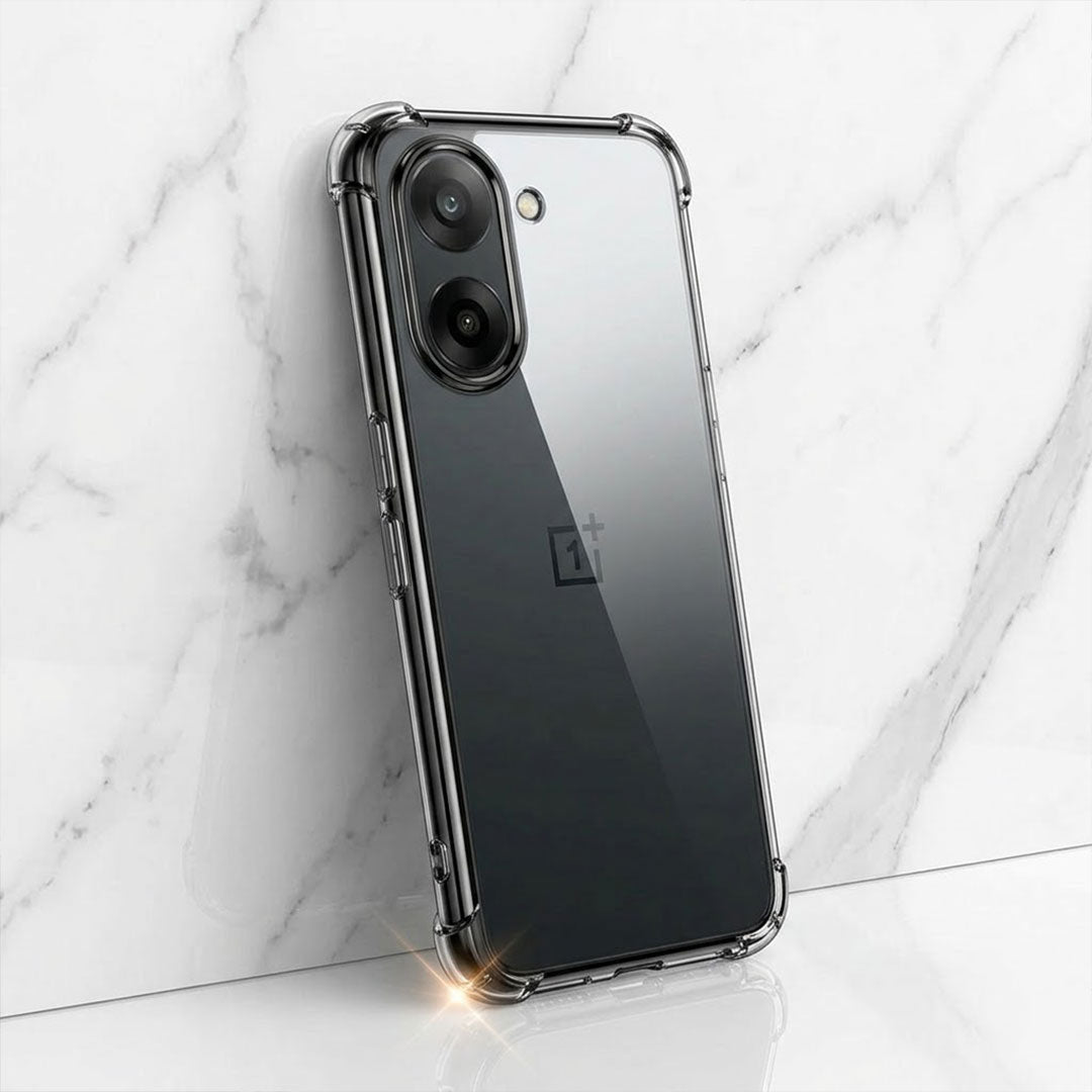 OnePlus Nord CE5 5G Anti-Yellow Electroplating Transparent Airbags Case