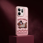 OPPO Reno 14 5G Cute Horse Printed Case – Pink Protective Back Cover